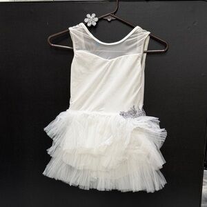 Weissman White Tulle Kids Dance Costume